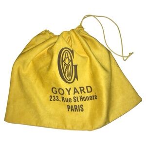 Goyard Yellow Drawstring  Dust Bag